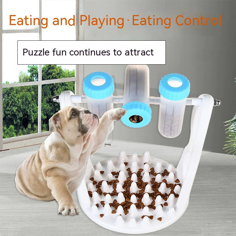 Elevate Mealtime: The Spin-n-Treat Paw Puzzle Feeder for Happy, Healthy Dogs