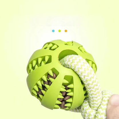 Tug-of-War Ball Toy with Molar Cleaning Technology