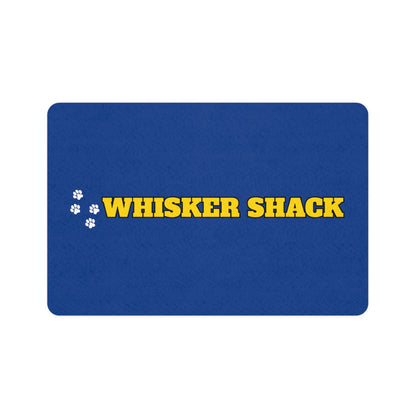 Whisker Shack branded Rectangular Shaped Pet Food Mat (12x18)