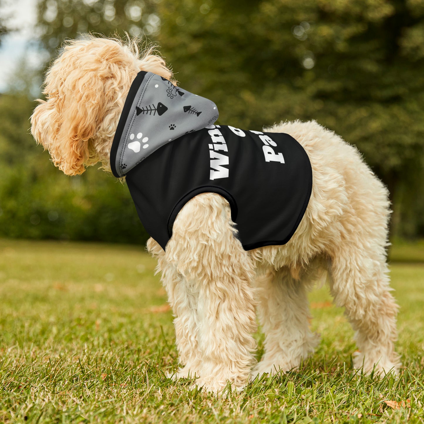 "Wingman on Patrol" on a Pet Hoodie