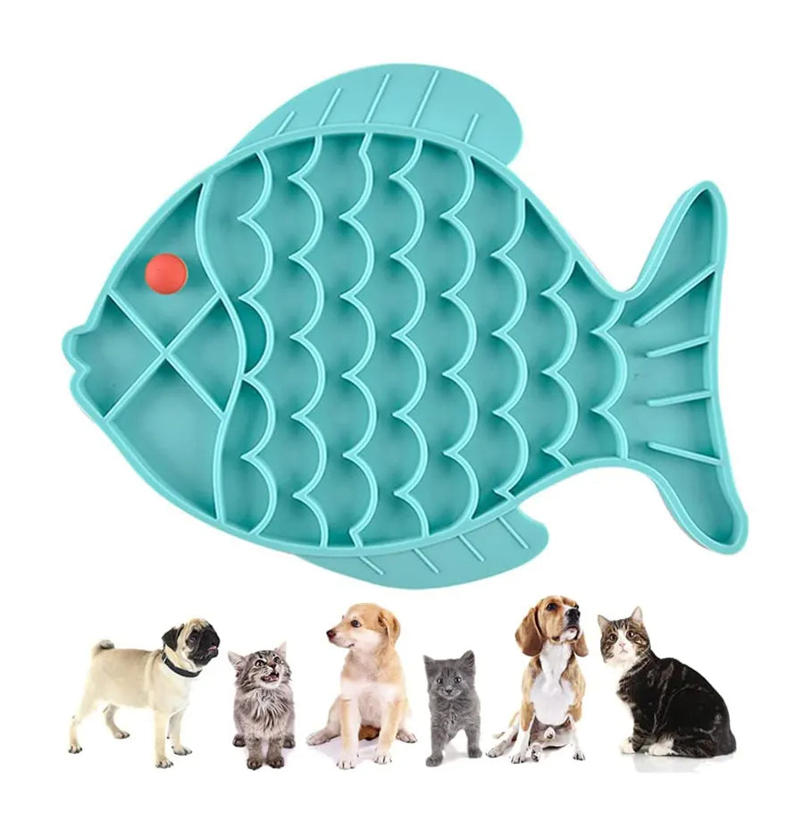 PawsomeFish Lick & Play Silicone Dog Pad