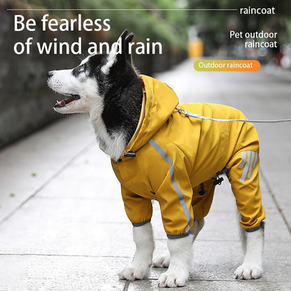 PuddlePaw Guardian: Reflective Dog Rain Jacket