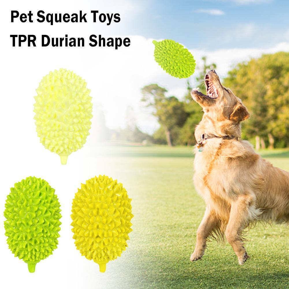 Squeaking Chew Toy with Natural Molar Cleaning Technology for Dogs