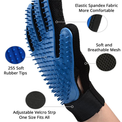 PurrfectCare Pet Grooming Glove: Deshedding Brush and Massage Glove for Cats and Dogs