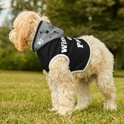 "Wingman on Patrol" on a Pet Hoodie