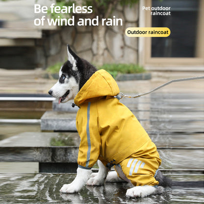 PuddlePaw Guardian: Reflective Dog Rain Jacket