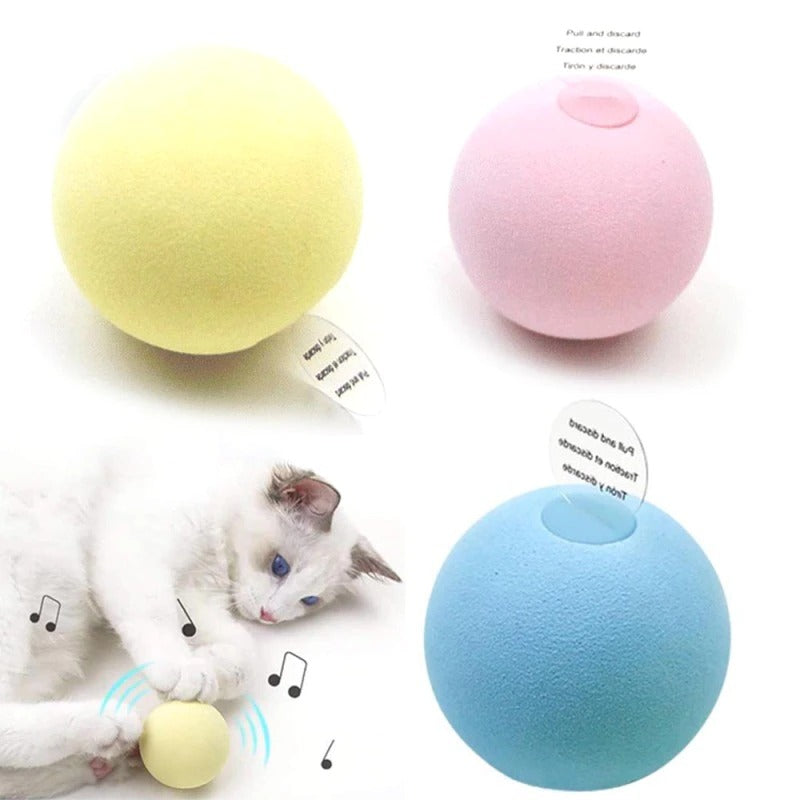 Interactive Smart Touch Sound Gravity Ball for Cats
