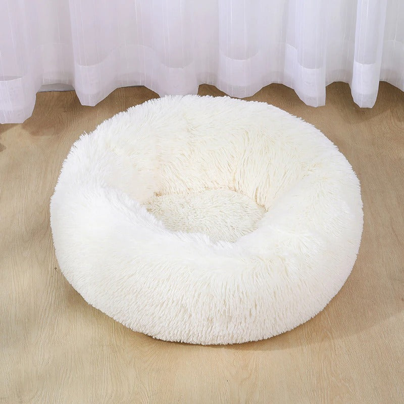 CozyHaven Plush Retreat: Super Soft Washable Dog Bed for Deep Sleep and Comfort