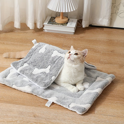 Self-Warming Velvet Pet Sleeping Pad