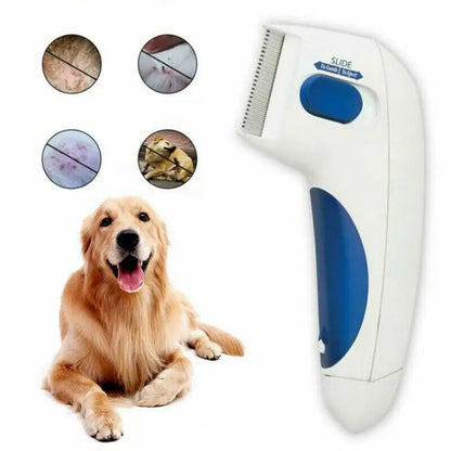 BuzzGuard Pet Electric Flea Terminator: Advanced Lice Removal Comb for Cats and Dogs