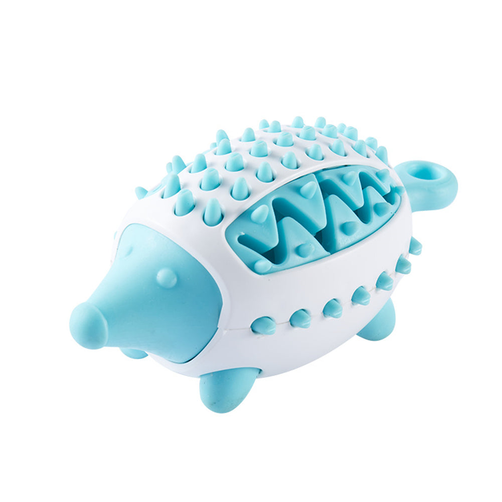 Hedgehog Shaped Food Release Puzzle Toy for Dogs with Teeth Cleaning Technologies