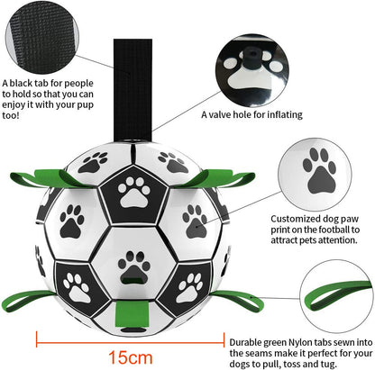 Interactive Inflatable Soccer Ball Toy for Dogs